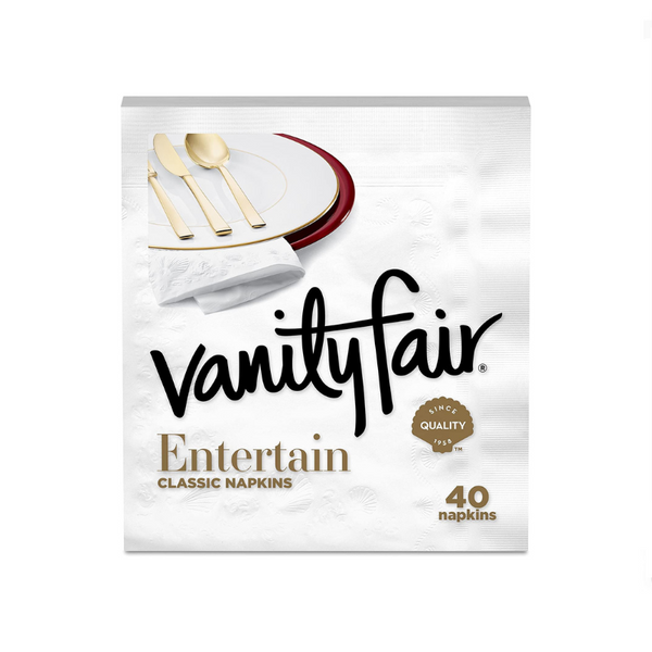 320 Vanity Fair Entertain Paper Napkins Via Amazon