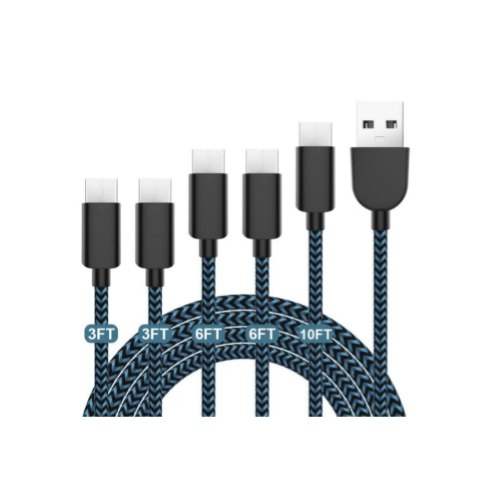 5-Pack Fast Charging USB-C Cables Via Amazon
