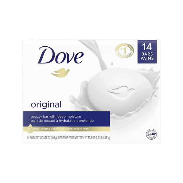14 Pack Of Dove Original Moisturizing Beauty Bars
Via Amazon