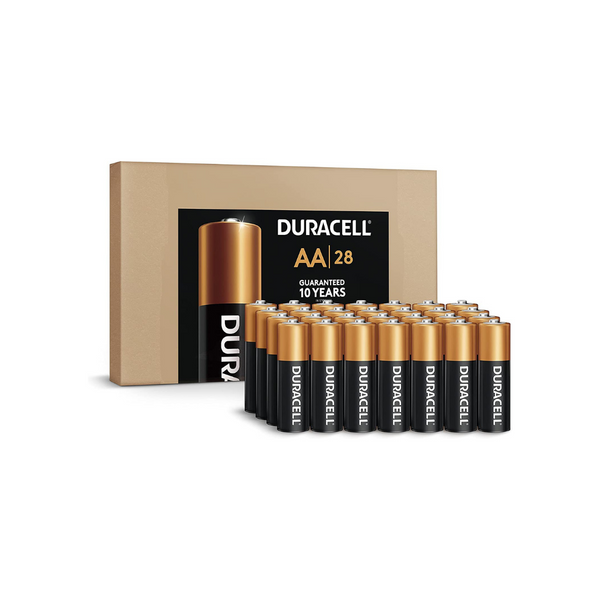 28-Count Duracell Coppertop AA Batteries Via Amazon