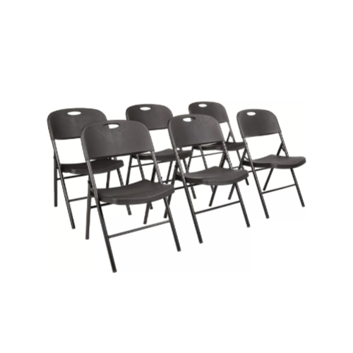 6-Pack Amazon Basics Folding Plastic Chairs Via Amazon