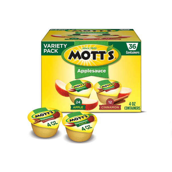 36-Pack 4-Oz Apple & Cinnamon Variety Pack Applesauce Via Amazon