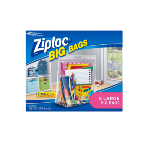 5-Count Ziploc Clothes and Blanket Big Storage Bags (Large) Via Amazon