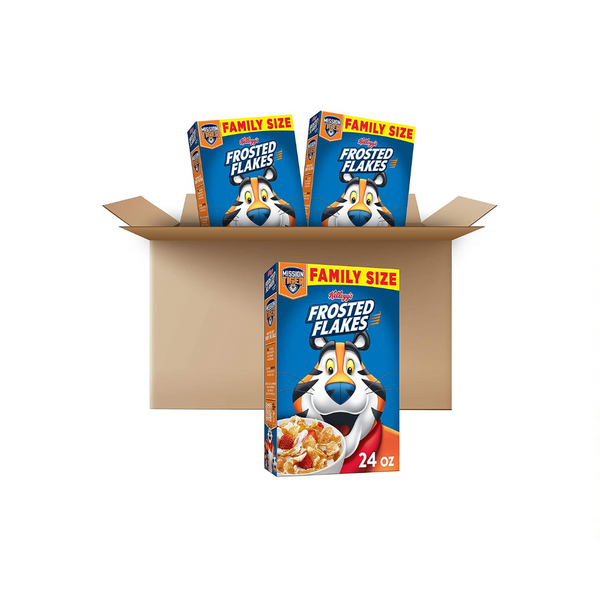 3 Family Size Boxes Of Kellogg’s Frosted Flakes Breakfast Cereal Via Amazon