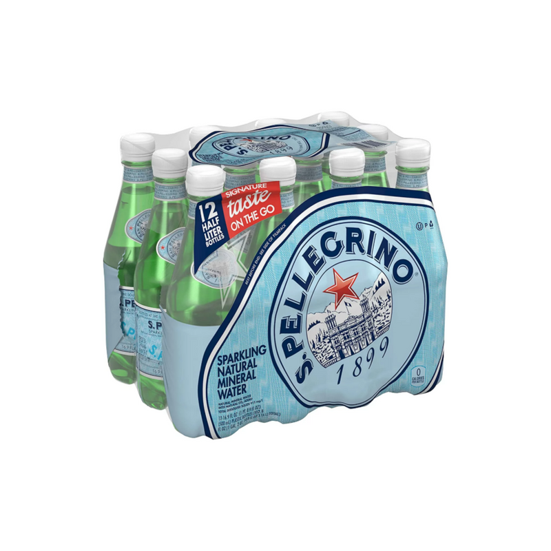 12-Pack Of S.Pellegrino Sparkling Natural Mineral Water Via Amazon