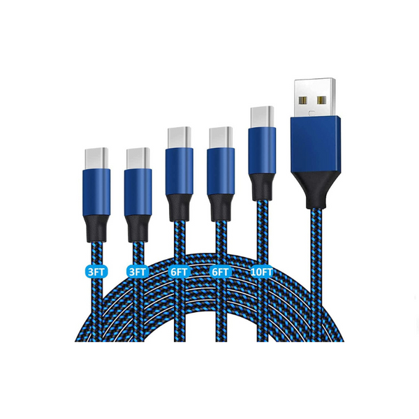 5 Fast Charging USB C Cables Via Amazon