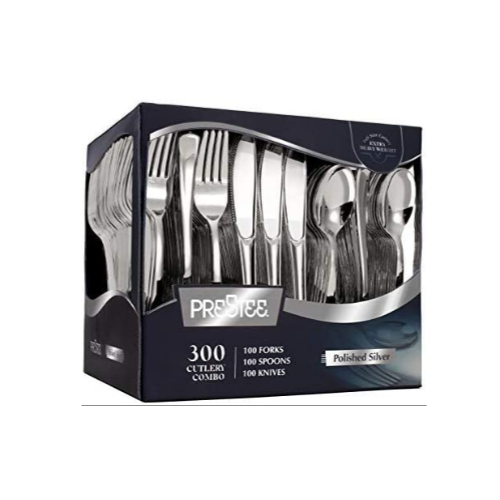300 Plastic Silverware Set Via Amazon