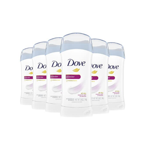 6-Pack Dove Invisible Solid Antiperspirant Deodorant Stick for Women Via Amazon