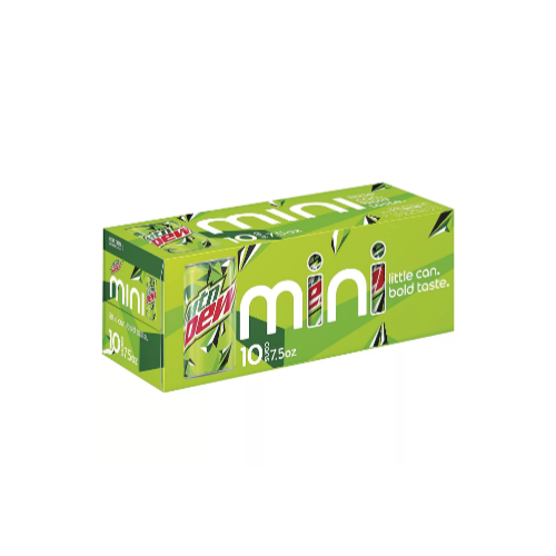 10-Mini Cans Of Mountain Dew Via Amazon