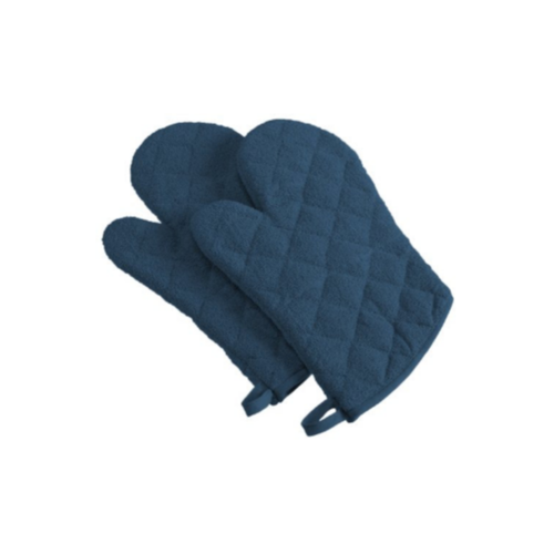 DII Basic Terry Collection 100% Cotton Quilted, Oven Mitt Set Via Amazon