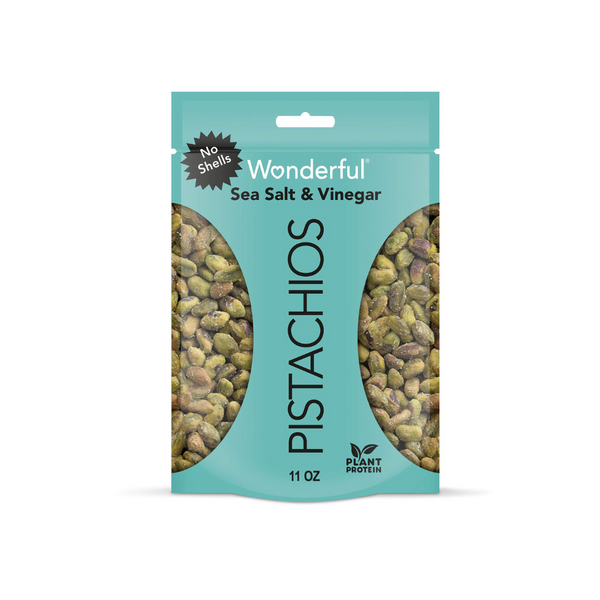Wonderful Sea Salt & Vinegar Pistachios No Shells 11oz. Bag Via Amazon