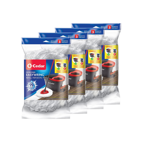 4 O-Cedar EasyWring Spin Mop Microfiber Refills
Via Amazon