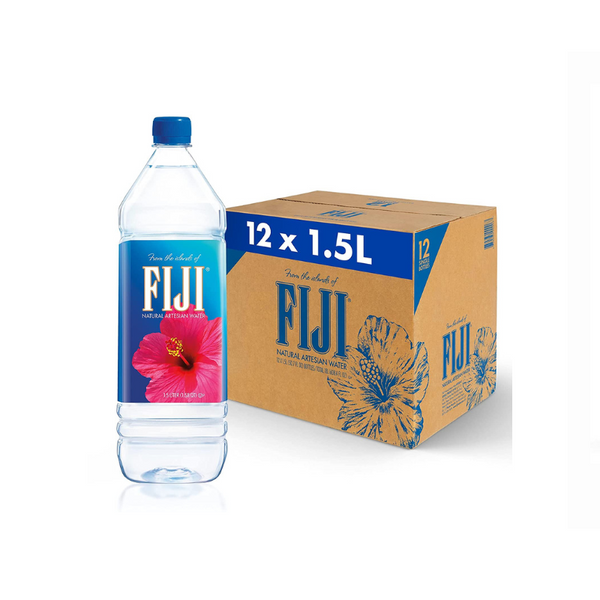 12 Bottles of FIJI Natural Artesian Water (50.7 Fl Ounce) Via Amazon