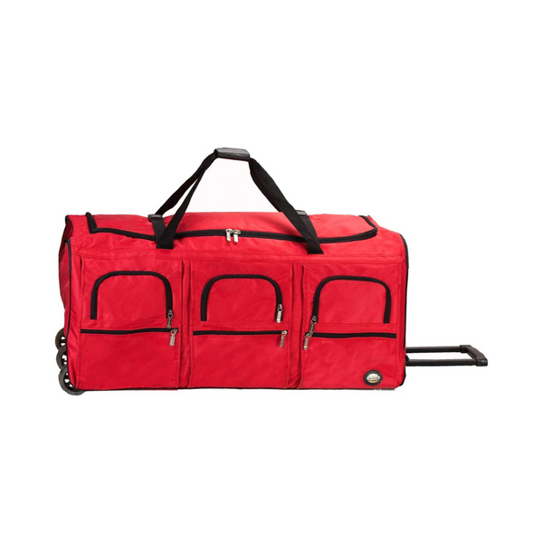 Rockland Rolling Duffel Bag, Red, 40Inch Via Amazon simplexdeals