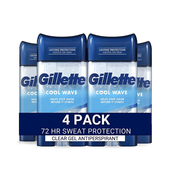 4 Pack Of Gillette Clear Gel Men’s Cool Wave Antiperspirant Deodorant
Via Amazon