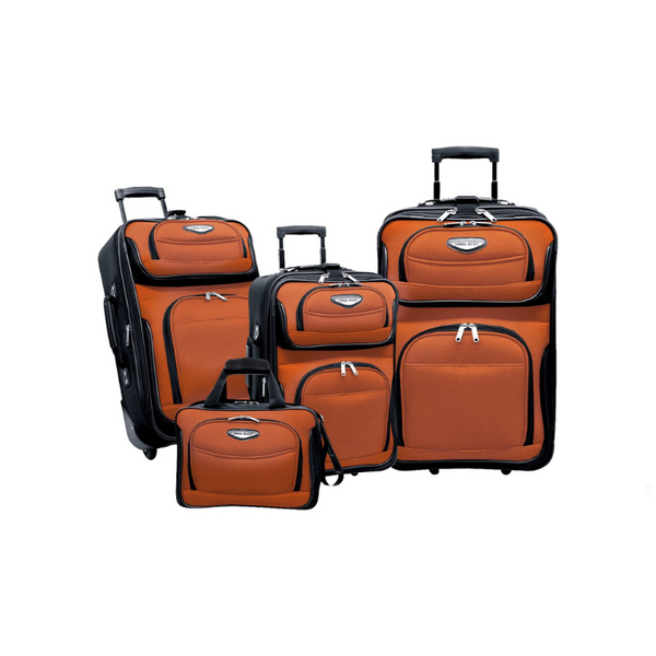 4 Piece Travel Select Amsterdam Expandable Rolling Upright Luggage Via Amazon