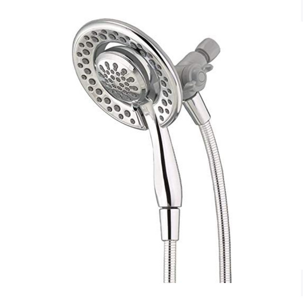 Delta Faucet 4-Spray 2-in-1 Dual Shower Head with Handheld Via Amazon