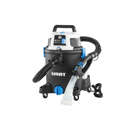 HART 3-in-1 Wet/Dry Shampoo Vac, 6 Gallon 5.5 Peak HP Vacuum Cleaners Via Walmart