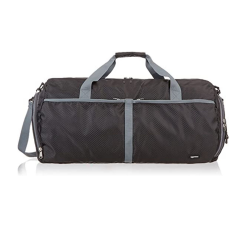 Packable Travel Gym Duffel Bag With Shoes Compartment Via Amazon