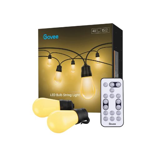 48ft Waterproof Shatterproof Outdoor String Lights Via Amazon