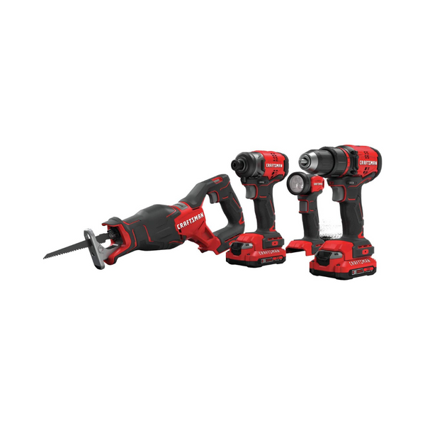 Craftsman V20 4-Tool Cordless Drill Combo Via Amazon – simplexdeals