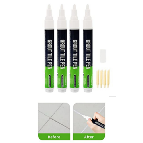 4PCS, Tile Grout Paint Pen Waterproof Via Amazon