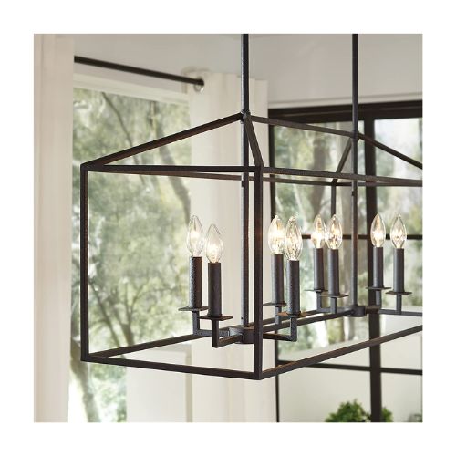 Perryton Eight Light Island Pendant Hanging Modern Fixture Via Amazon