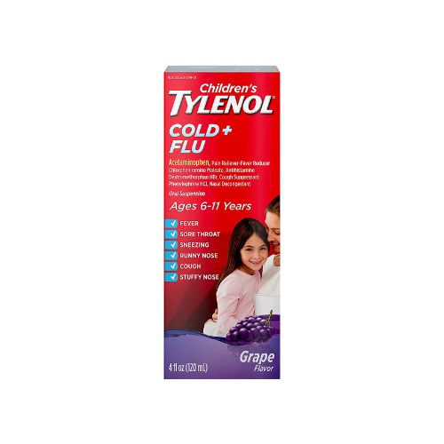 Tylenol Children’s Cold & Flu Liquid Oral Suspension Medicine