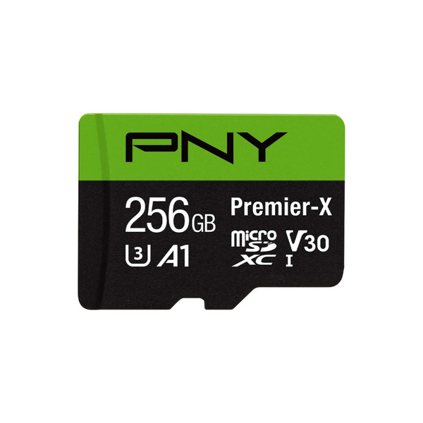 256GB PNY Premier-X Class 10 U3 V30 microSDXC Memory Card Via Amazon