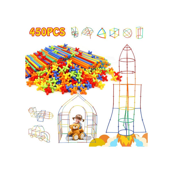 450Pcs Creative Straw STEM Building Toy Via Amazon