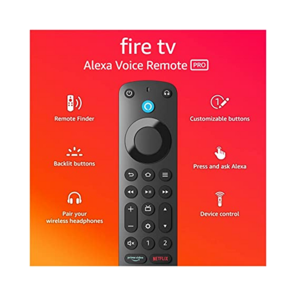 Alexa Voice Remote Pro, includes remote finder, TV controls via Amazon
