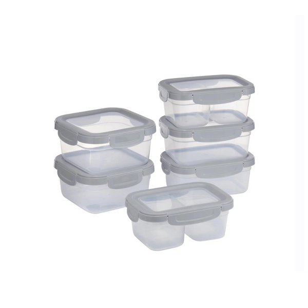 Prep & Go 12 Piece Plastic Food Storage Containers