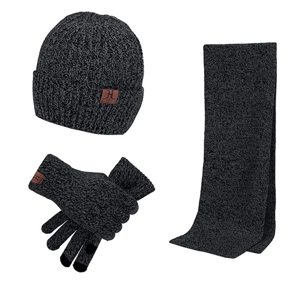 Beanie Hat, Scarf, And Touch Screen Gloves (6 Colors)