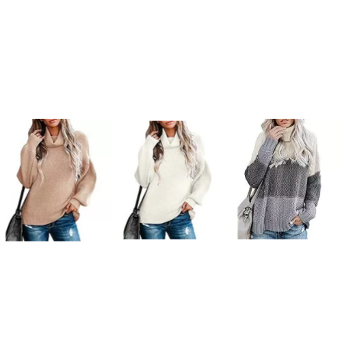 Womens Long Sleeve Sweaters (Many Designs) Via Amazon