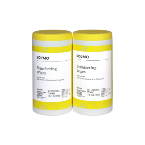 Solimo Disinfecting Wipes via Amazon