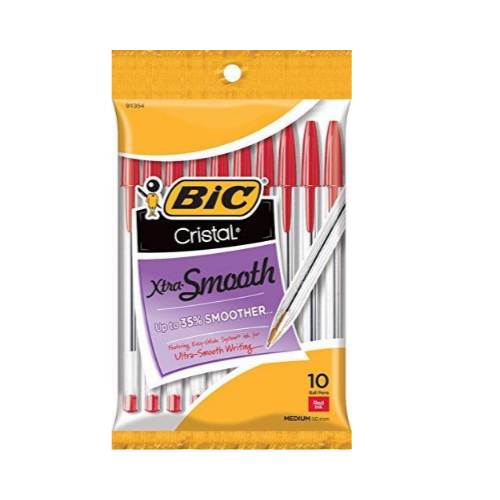 BIC Cristal Xtra Smooth Ballpoint Pen Via Amazon