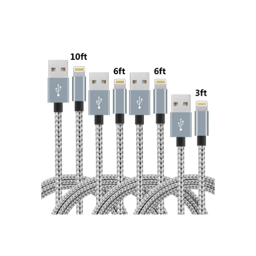 4 Pack iPhone Lightning Cable Via Amazon