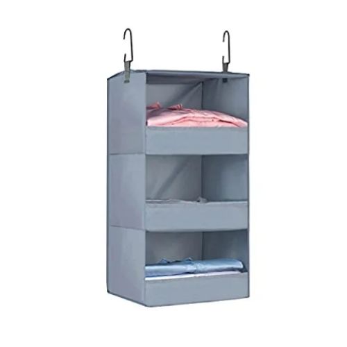3-Shelf Hanging Closet Organizers and Storage Via Amazon