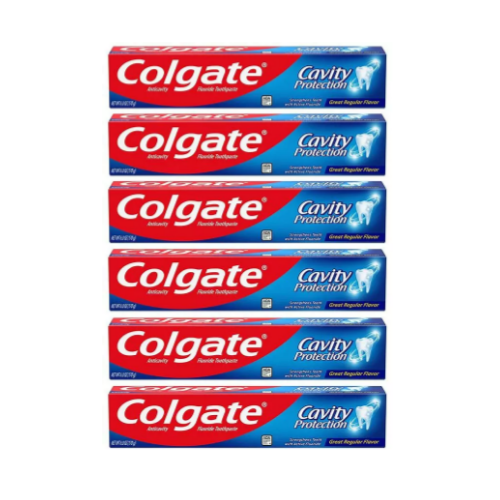 6 Pack Colgate Cavity Protection Toothpaste with Fluoride Via Amazon