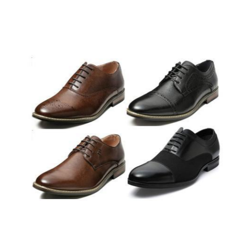 Men's Classic Cap Toe Lace-up Oxford Dress Shoes (Many Styles)  Via Amazon