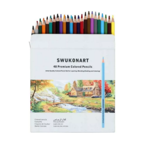 48 Colors Colored Pencils Set Via Amazon