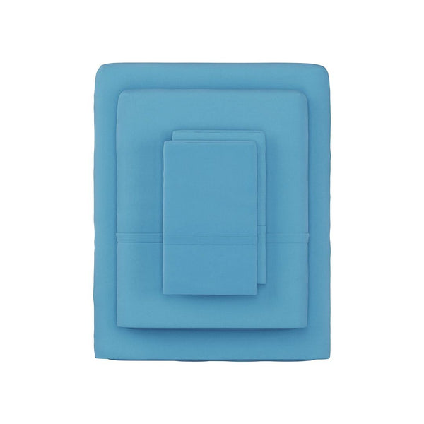 Lavish Home Brushed Microfiber Sheet Set, Twin, Blue via Amazon
