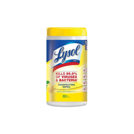 Lysol Disinfecting Wipes, Lemon & Lime Blossom, 80ct Via Amazon