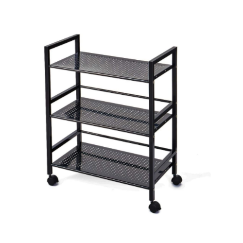 3 Shelf Metal Rolling Utility Cart Via AMazon