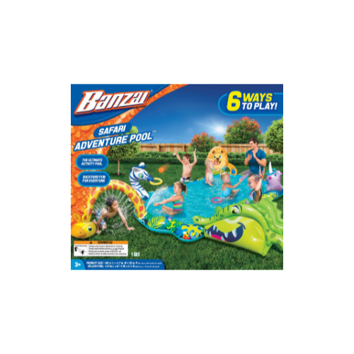 Banzai Safari Adventure Animals Pool - 6 Ways To Play Via Walmart