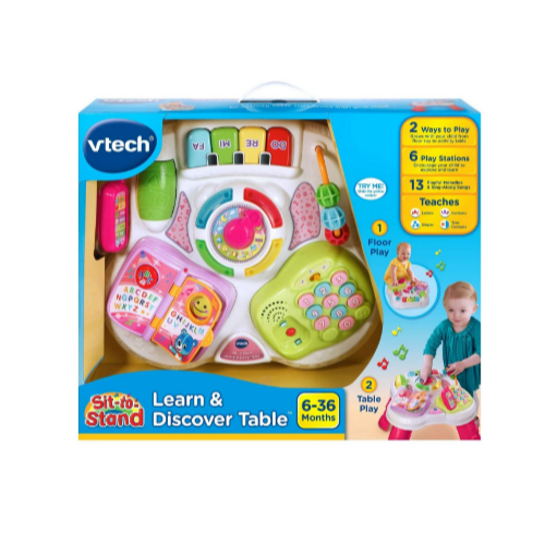 VTech Sit-To-Stand Learn & Discover Table Via Amazon