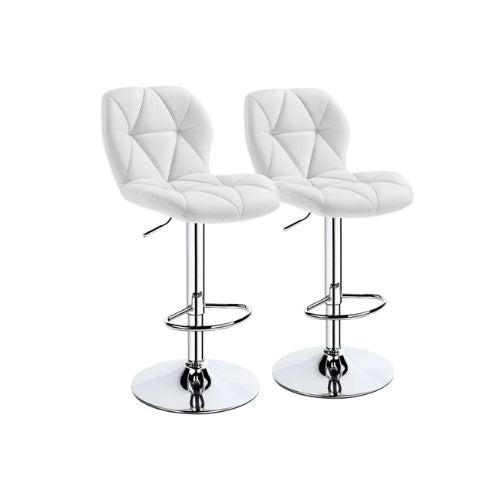 Set of 2 Modern Adjustable Faux Leather Bar Stool (3 Colors) via Walmart