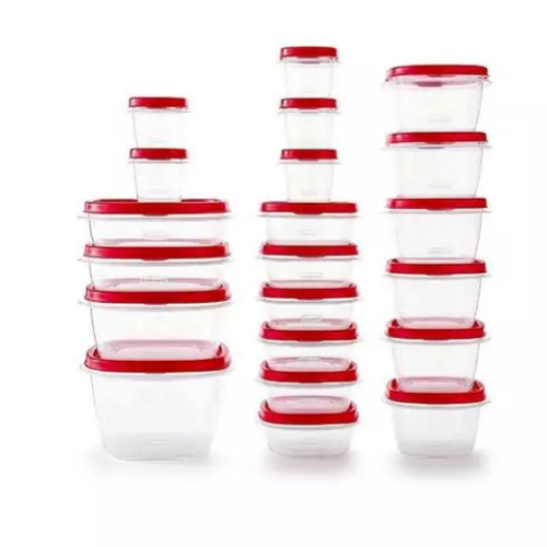 42 Pieces Rubbermaid Easy Find Vented Lids Food Storage Containers Via Amazon