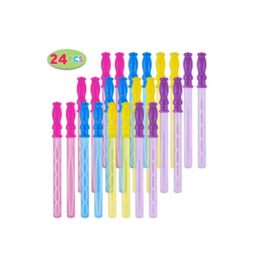 24 Pack 15″ Bubble Wands Via Amazon