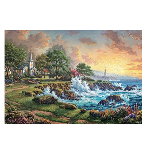 Seaside Haven Puzzle by Thomas Kinkade Puzzle (2000 Pieces) Via Amazon